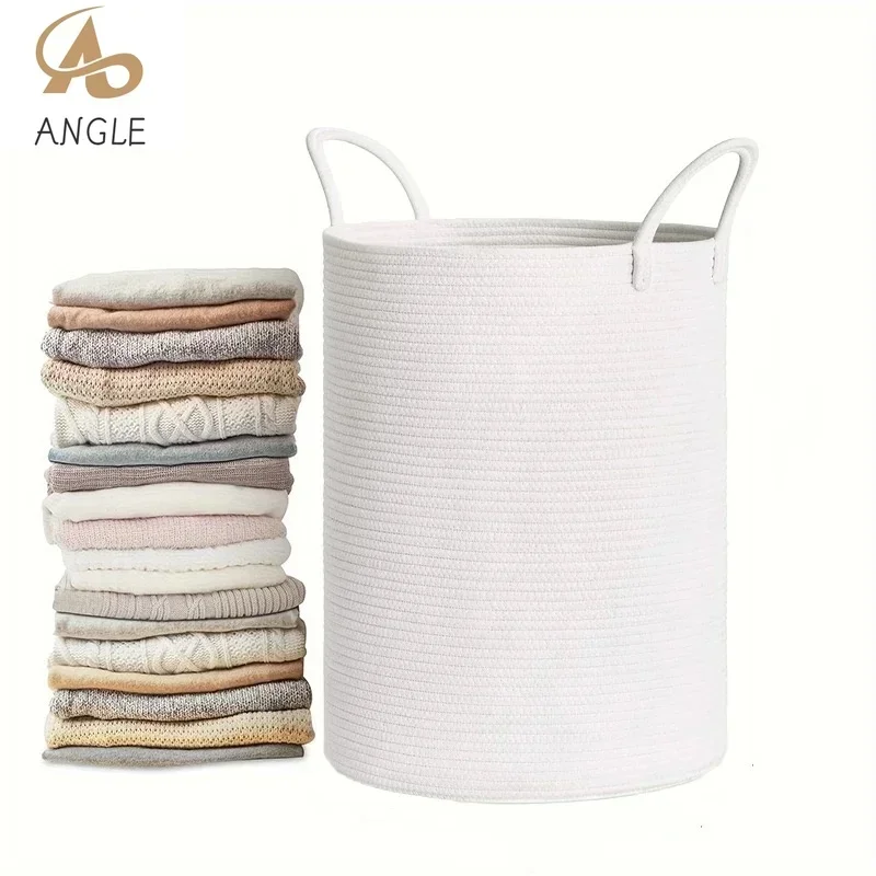 Baby Products Basket - Cesta grande para la colada tejida,