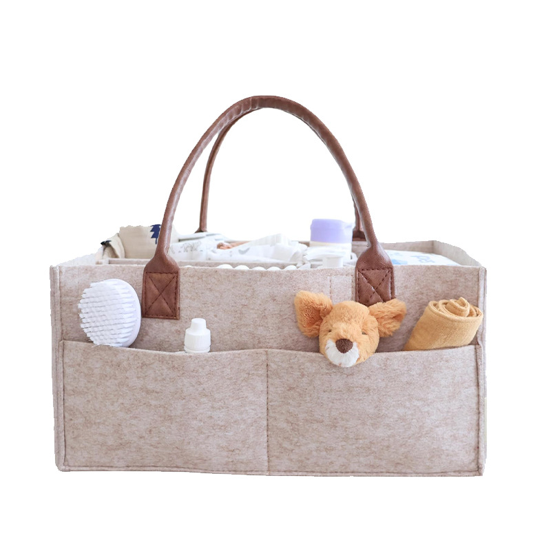 Baby Products Basket - Cesta Organizadora de Fieltro para Bebés,