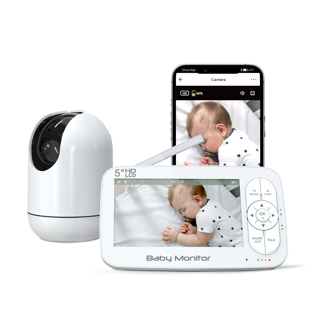 Wireless Baby Monitor - 5 pulgadas 2MP 1080P aplicación remota