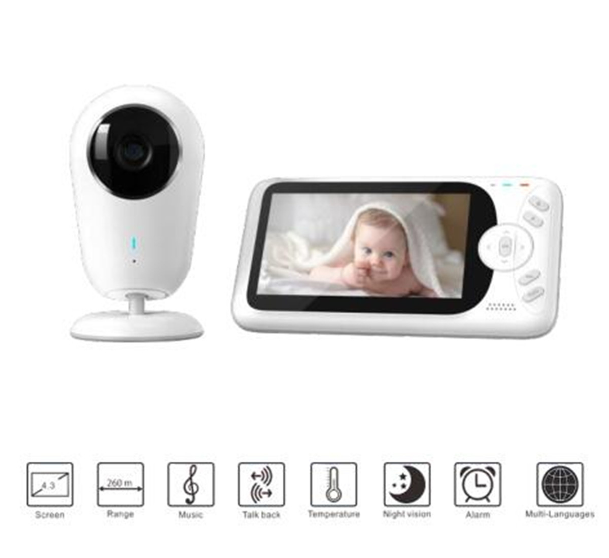 Monitor de bebé inalámbrico Fu - Wireless Baby Monitor reseña y precio