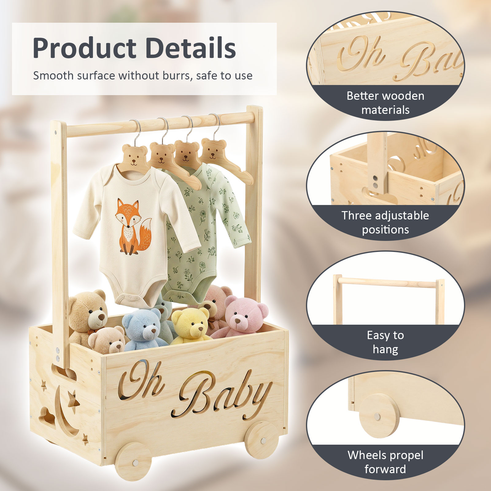 Cesta de Almacenamiento de Pro - Baby Products Basket reseña y precio